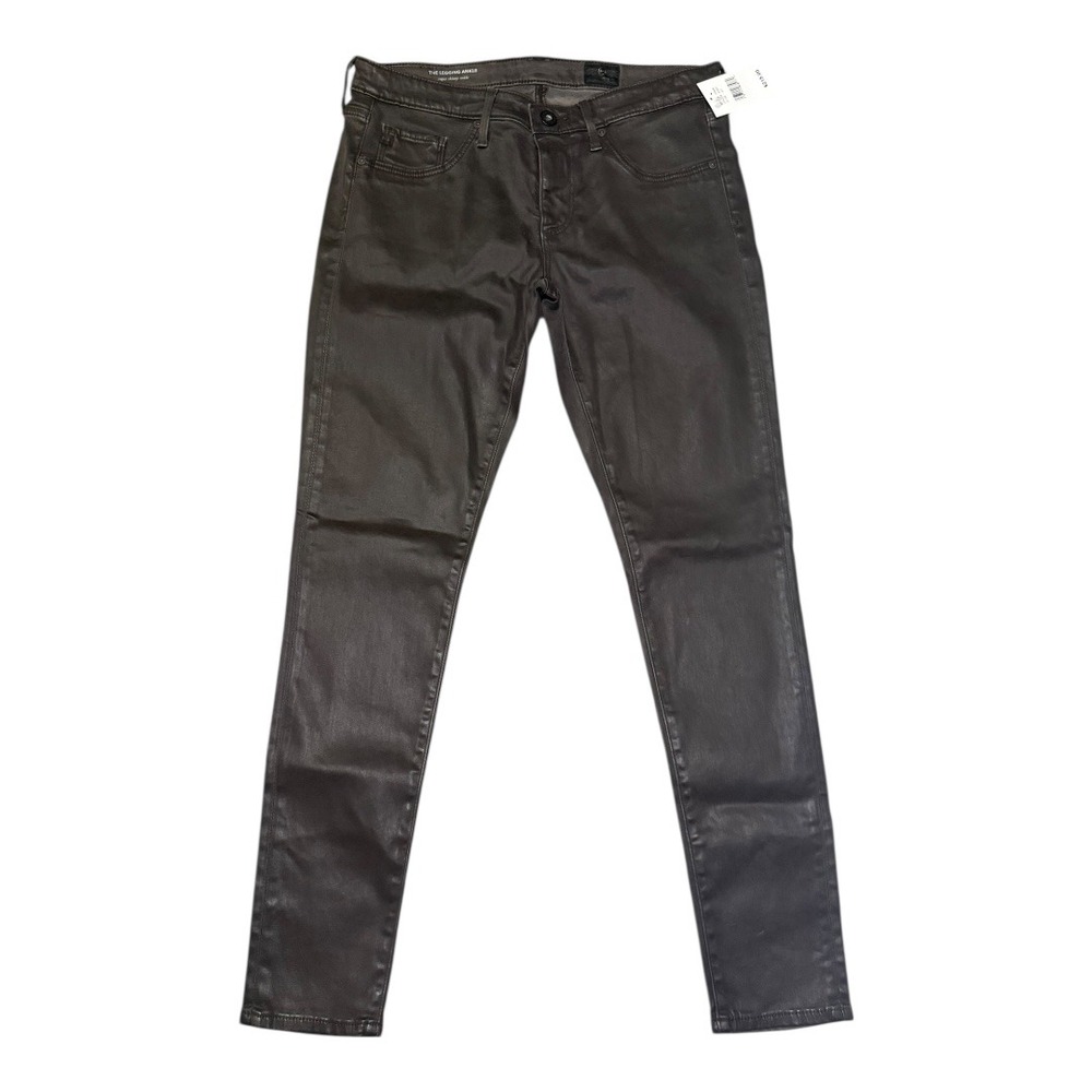 AG Adriano Goldschmied The Legging Ankle Coated Super Skinny Ankle Pants Size 4‎